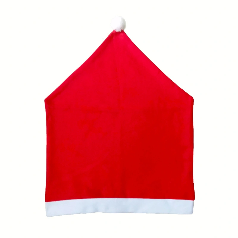 Sdyt003 6PCS / Set Christmas Chair Cover Santa Claus Hat Dining Chair Cover Cap Slipcover Home Kitchen Table Decor
