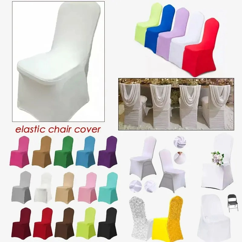 China Cheap Wholesale Price Chair Slipcovers Spandex Banquet Chair Cover for Wedding Decor Chair Cover