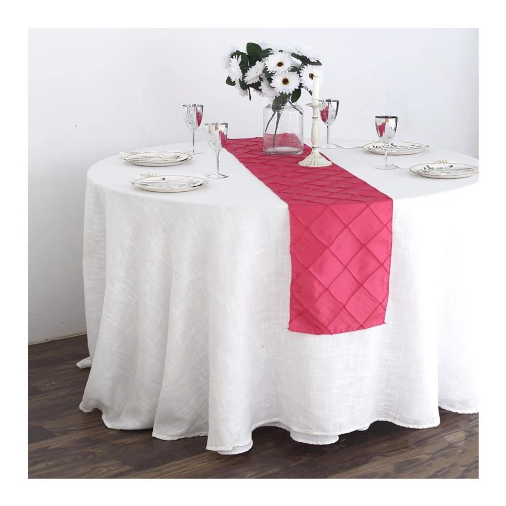 Wholesale Linen Pastoral Party Table Runner Ethnic Chair Yarn Jute Long Tablecloth Burlap Wedding Table Runner