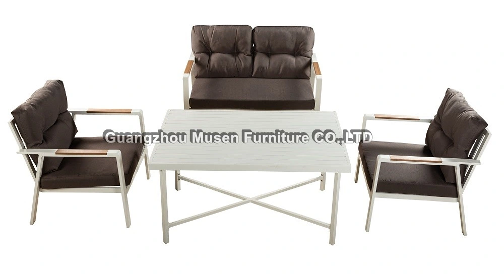 Outdoor Sofa Courtyard Outdoor Waterproof Furniture Aluminum Alloy Leisure Sofa Combination