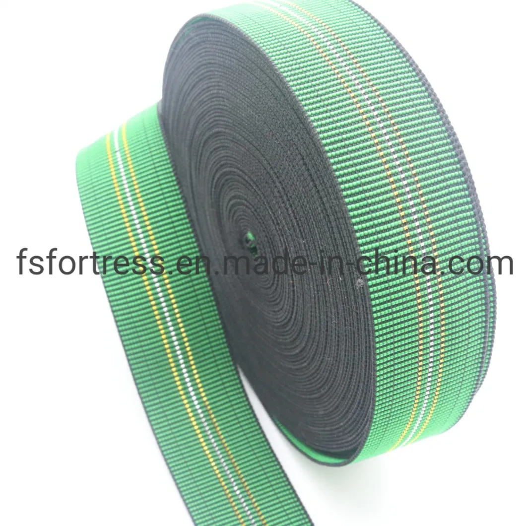 Fortress Furniture Webbing, Sofa, Chair Wholesale Woven Elastic with High Quality Green350#a