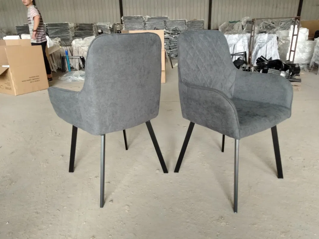 High Quality Factory Price Fabric Modern Simple Design Dining Chair