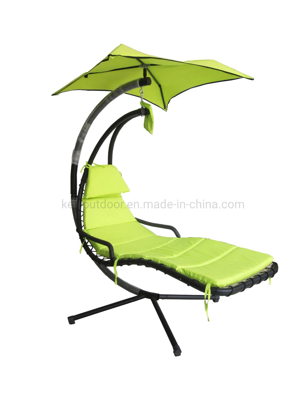 Outdoor Balcony Portable Backrest Recliner Villa Courtyard Garden Swing Leisure Camping Fishing Folding Beach Chair with Cover