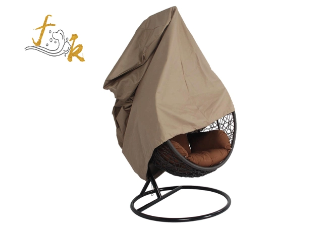 Outdoor Large Wicker Swing Chair Cover with Zipper, Waterproof and Durable, Weather Proof Outdoor Chair Cover