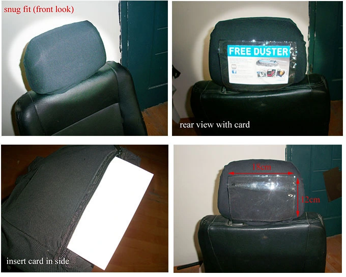 Chair Headrest Protector Taxi Headrest Advertising Wholesale Black Classic Car Headrest Cover