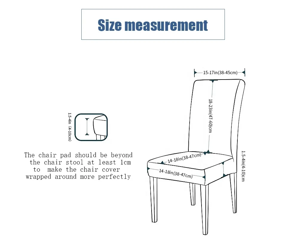 Dining Chair Slipcovers Elastic Ruffle Waterproof Chair Cover with Skirt Stretch Seersucker Washable Chair Seat Protector Soft