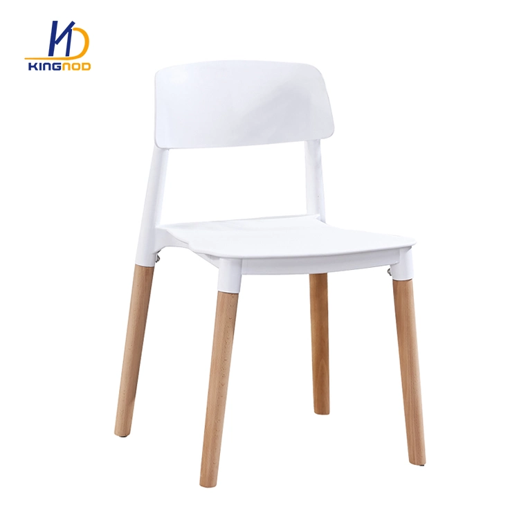 Sillas Plasticas Modern Stackable Plastic Wood Chair Crazy Legs Leisure Chair