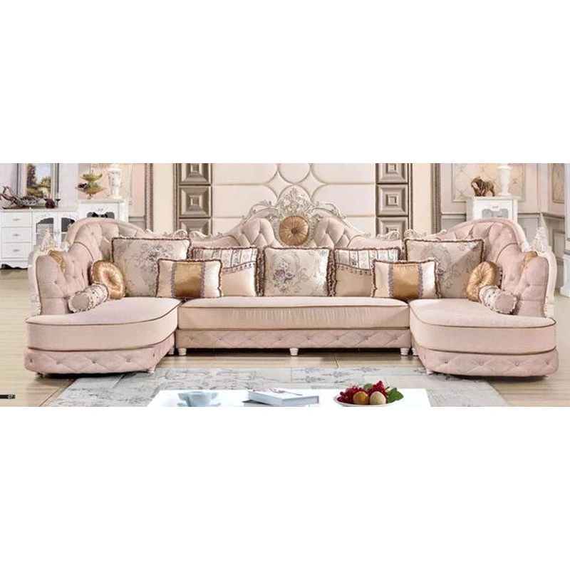 Solid Wood Frame, Leather Detachable Washable European Design, Luxurious Sofa