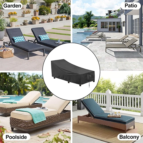 Outdoor Waterproof Terrace Recliner Cover - UV Resistant Recliner Cover, Heavy-Duty Windproof Terrace Sofa Furniture Cover
