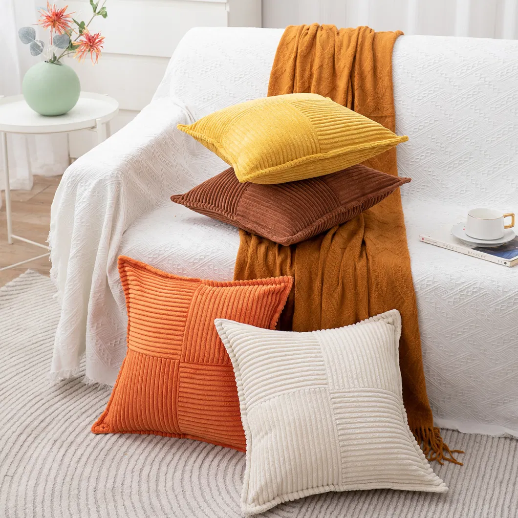 Solid Color Pillow Covers Home Decor Luxury Cushion Cover
