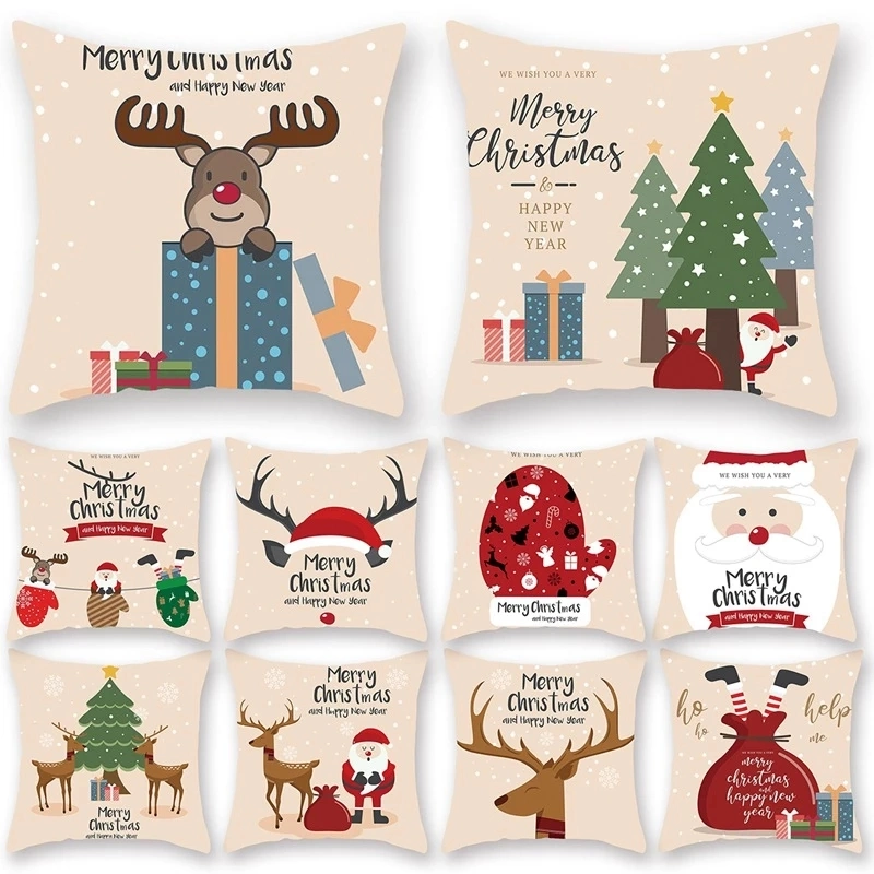 2021 New Design Custom Christmas Decorative Home Cushion Cover//