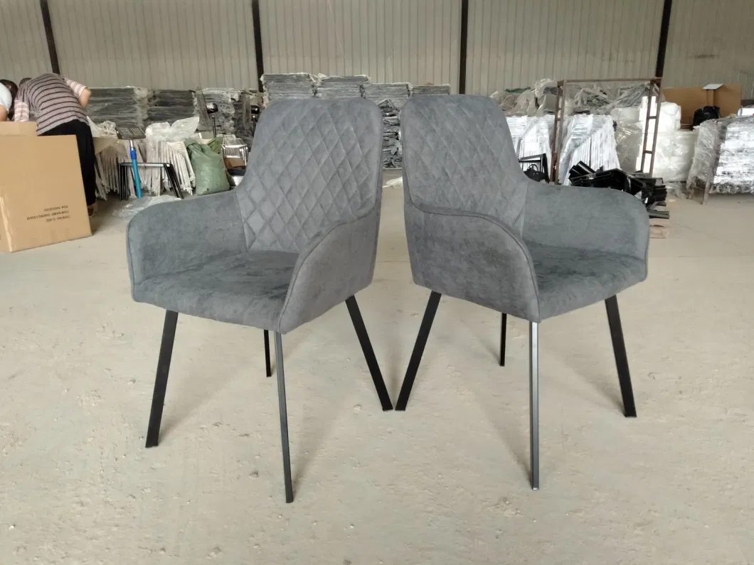 High Quality Factory Price Fabric Modern Simple Design Dining Chair