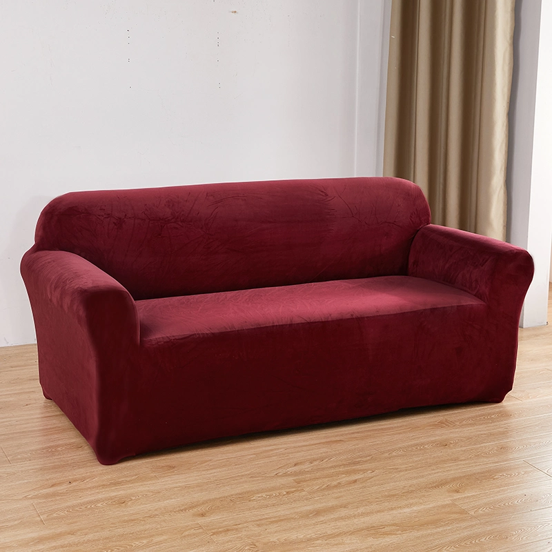 Wholesale Living Room Elastic Spandex Sofa Cover Stretch Slipcover Non Slip Couch Cover Set Velvet Sofa Covers