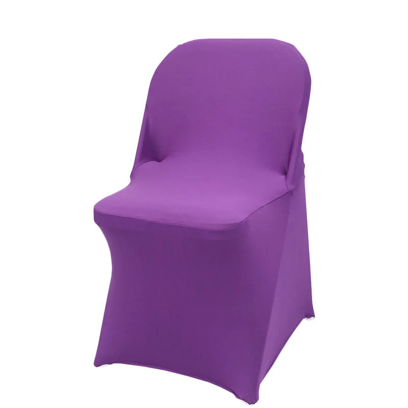 Universal Seat Cover Elastic Dining Foldable Chair Cover Folding Spandex Chair Cover for Wedding Banquet Party Events