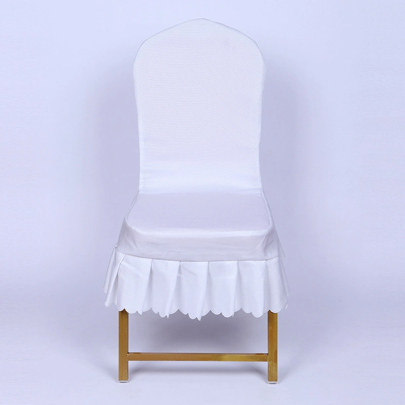 Jacquard Multi Design Colors Wedding Decorative White Seat Chair Cover