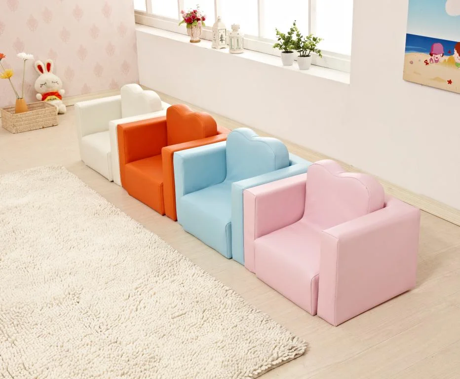 Kindergarten and Preschool Children Couch, Classic Style Couch, Baby and Children Room Couch, Kids Soft Sofa, Two Seats Couch