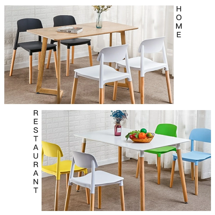 Sillas Plasticas Modern Stackable Plastic Wood Chair Crazy Legs Leisure Chair