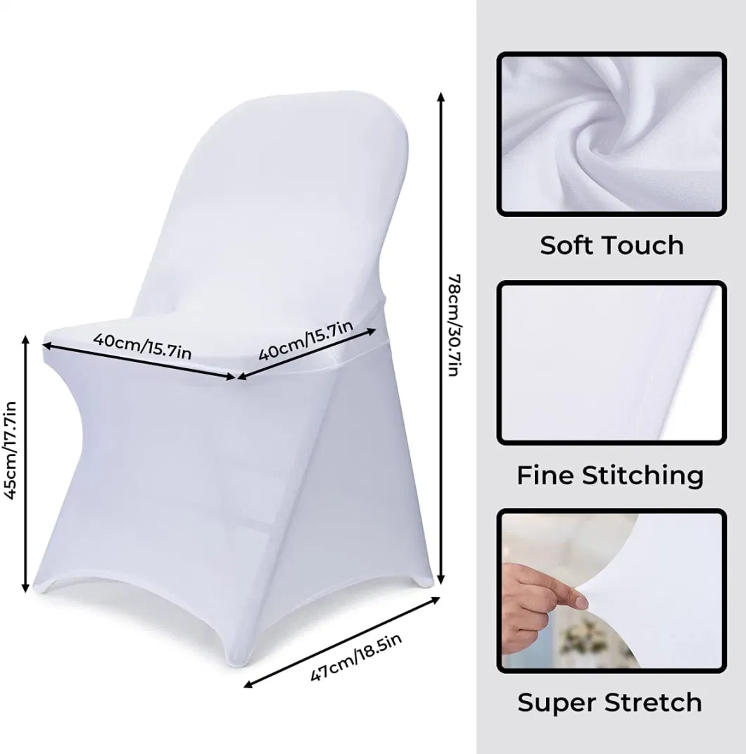 Universal Stretch Washable Fitted Chair Slipcovers Protector for Wedding