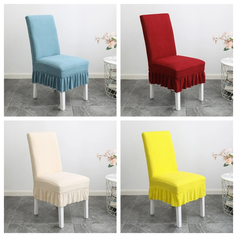 Hotel Furniture Stretch Spandex Seat Covers Hotel Banquet Dining Elastic Chair Covers for Wedding Party Full Cover Sundress Chair Cover