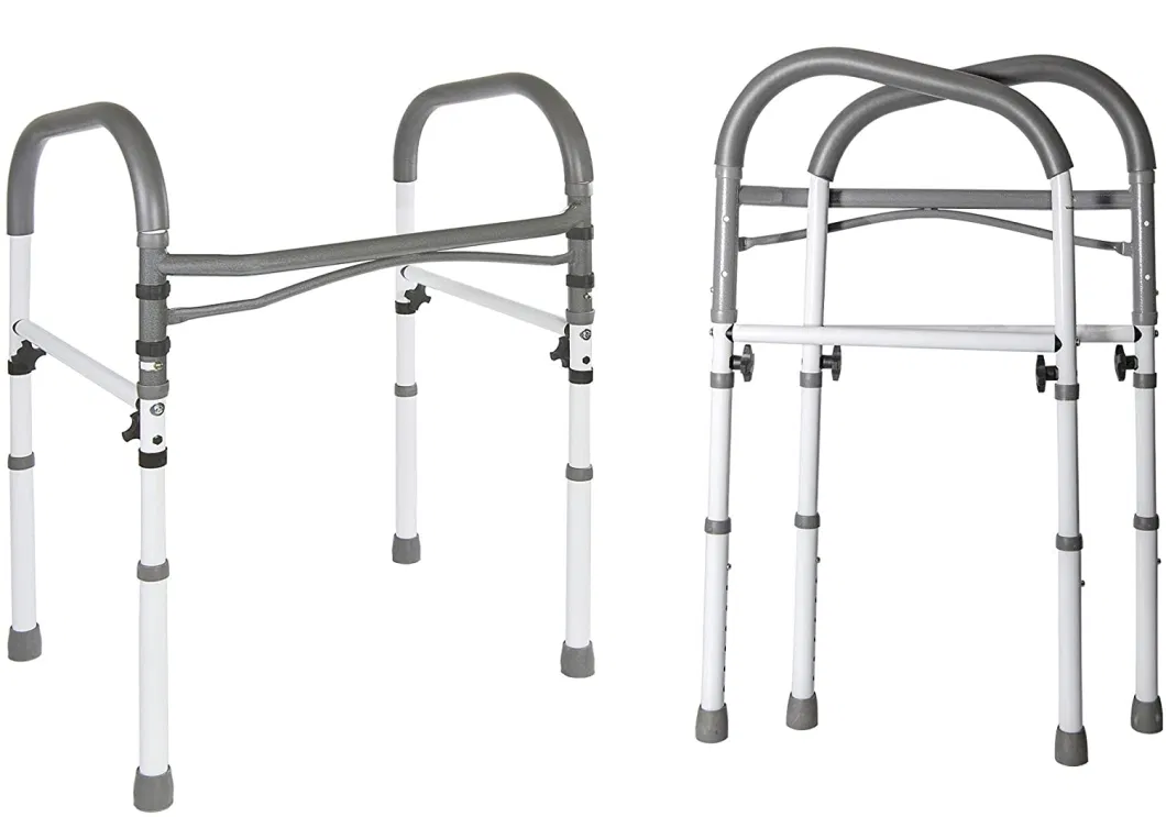 Adjustable Toilet Safety Rail Frame Commode Chair