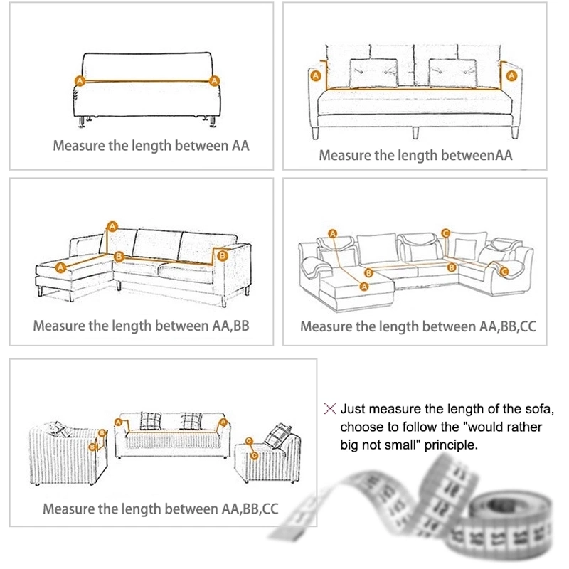 Custom Sofa Seat Cover for Living Room, Modern Polyester Home Decor Sofa Cover 4 Seats and 3 Seats and 2 Seats and 1 Seat