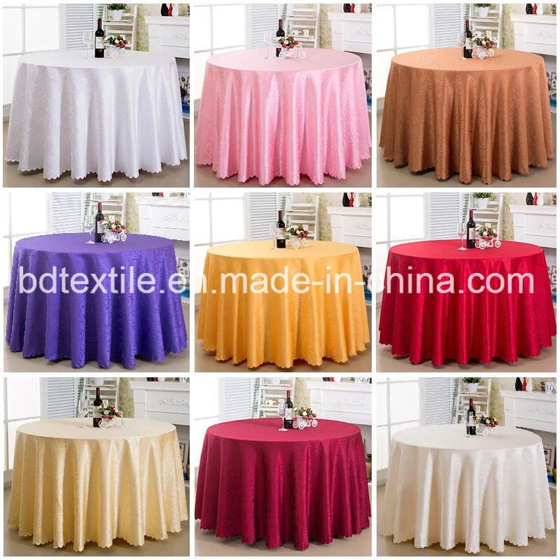 Elegand Popular Polyester 120 Inches Round Table Cover