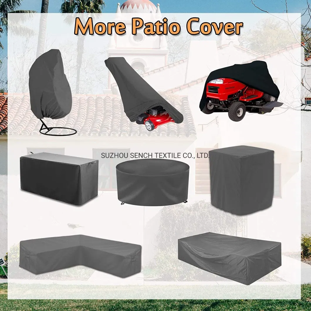 Furniture Cover, Outdoor Furniture Cover, Rectangular Patio Table Cover, Outdoor Lounge Sofa Cover, Waterproof and Windproof 420d Oxford Cloth Cover