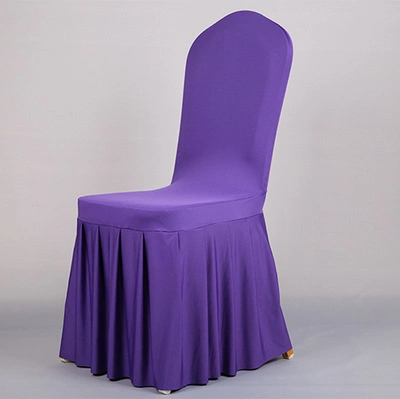 High Quality Spandex Solid Plain Chair Cover Hotel Wedding Banquet Elastic Chair Cover