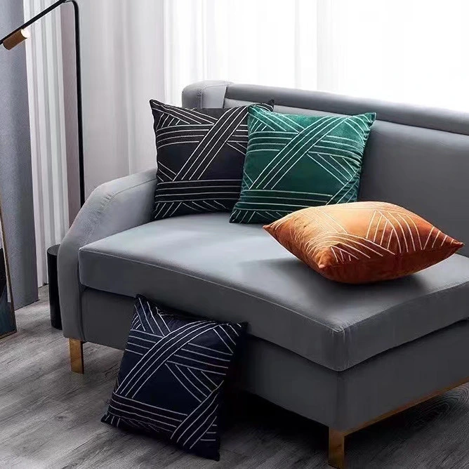 Velvet Cushion Home Textile Pillow Cover Living Room Office Sofa Cover