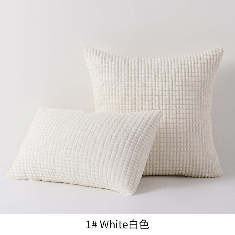 Corduroy Cushion Cover Corn Solid Pillow Case Grey Blue Yellow White Soft Home Decorative Pillow Cover 45X45cm/60X60cm