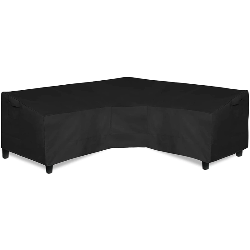 V-Shaped Sectional Sofa Cover, Waterproof Outdoor Sectional Cover, Heavy Duty Garden Furniture Cover with Air Vent