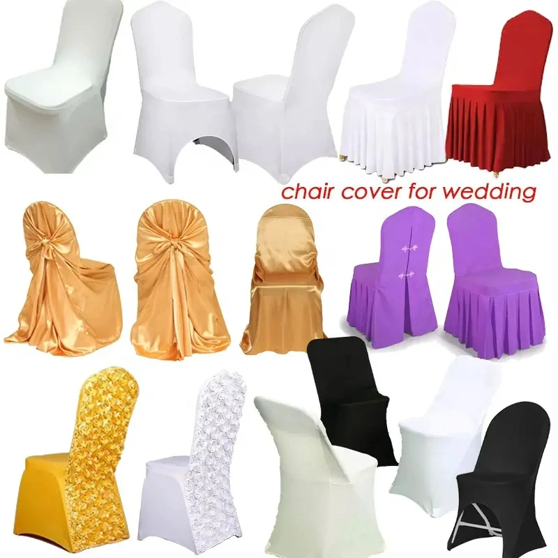 China Cheap Wholesale Price Chair Slipcovers Spandex Banquet Chair Cover for Wedding Decor Chair Cover