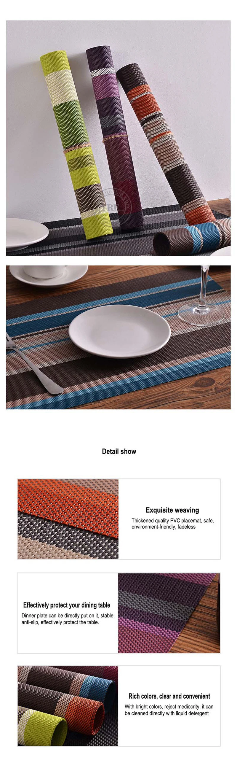 Yrf Wholesale High Quality Custom Placemat Printing Indoor Kitchen Table Cloth Mat