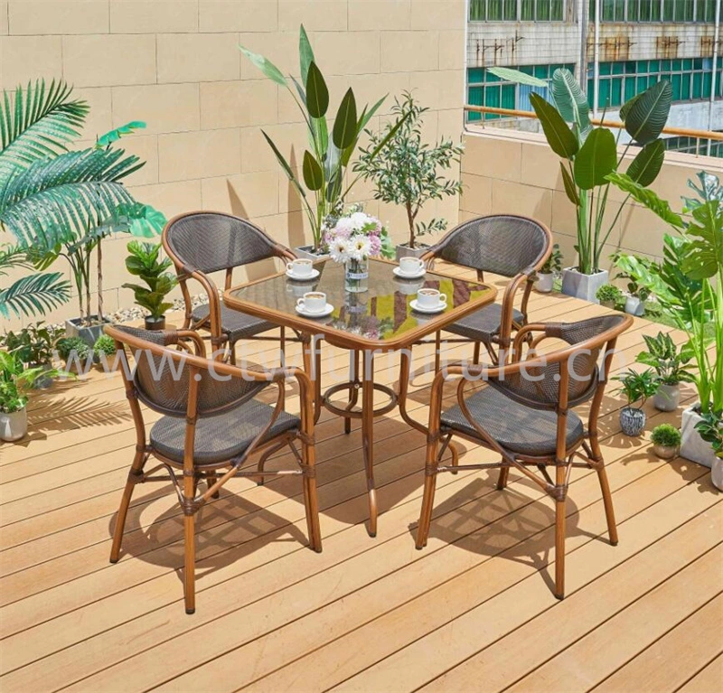 Designer Washable Portable Outdoor Nordic Rattan Stacking Dining Chair