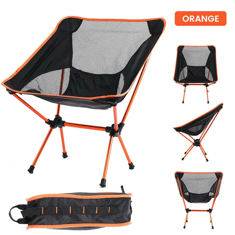 Folding Portable Lightwight Aluminym Foldable Chair Camp Chairs Outdoor Moon Camping Chair