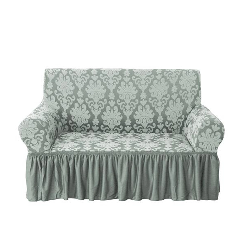 Inexpensive Factory Jacquard Elastic Sofa Cover Slipcover for 2 Seats