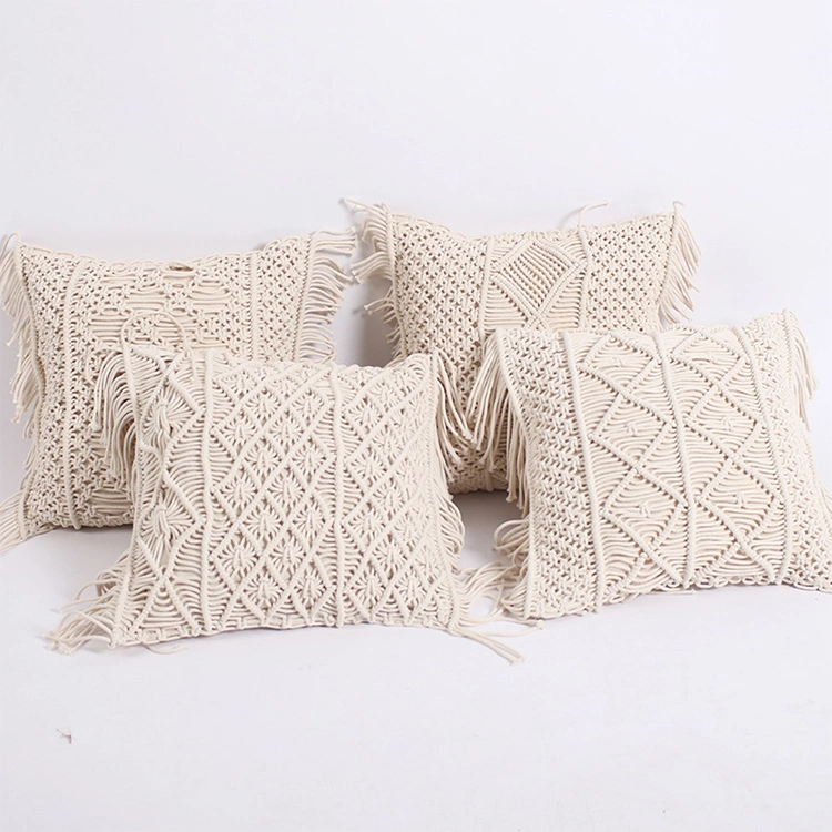 Wholesale Price Plain Knitted Fashion Sofa Throw Pillows Covers