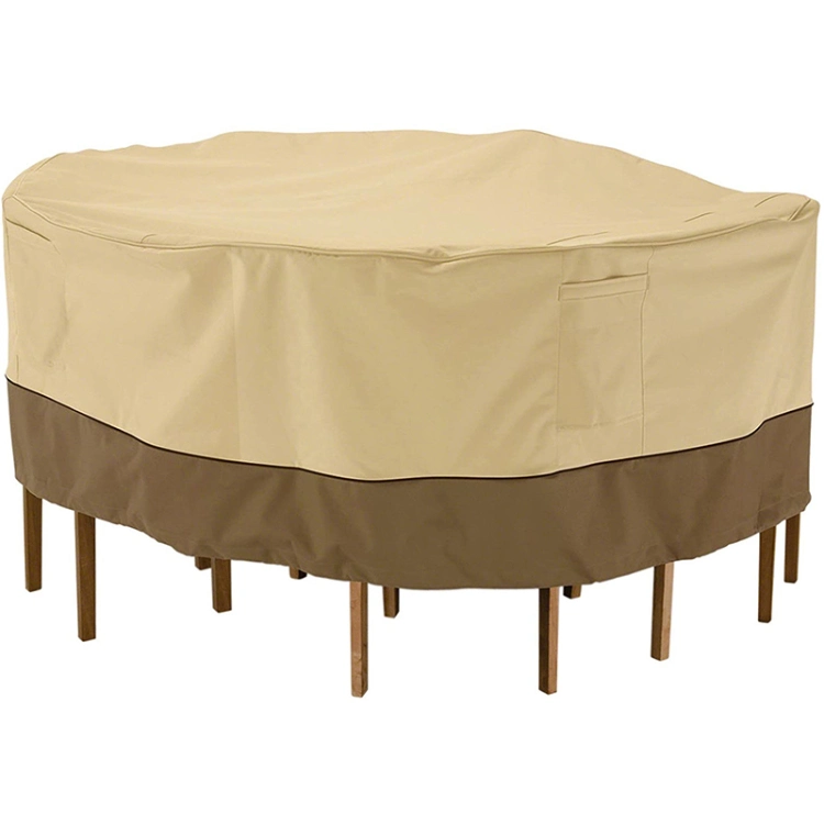 Outdoor Patio Furniture Covers Waterproof UV Resistant Anti-Fading Table Cover for Round Chair Set