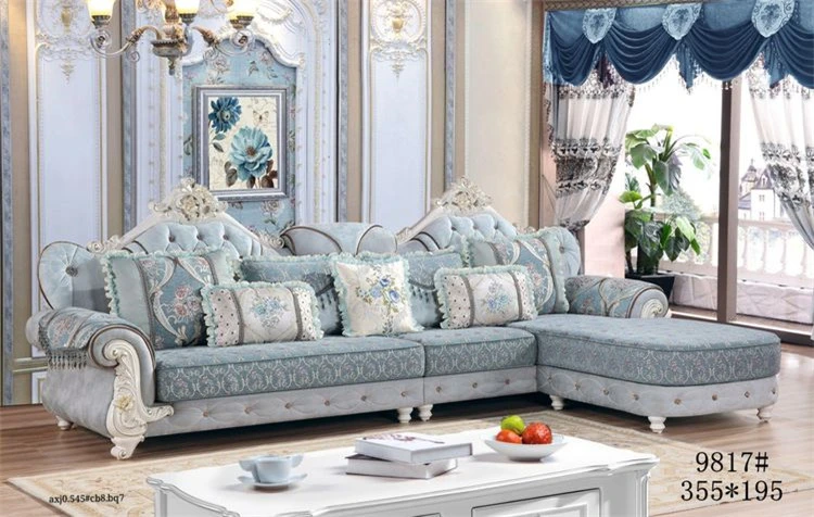 Solid Wood Frame, Leather Detachable Washable European Design, Luxurious Sofa