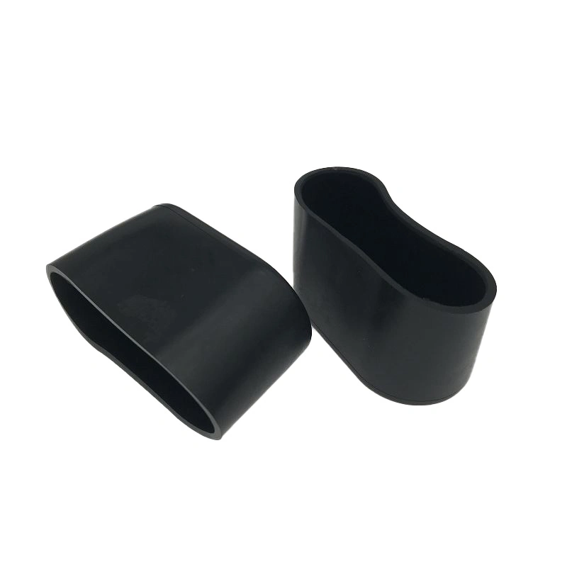25*50 20*40 Oval Tube Sleeve PVC Soft Rubber Sleeve Iron Tube Protective Sleeve Furniture Table and Chair Leg Sleeve