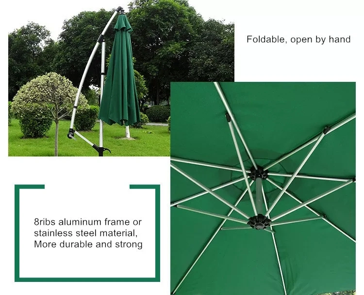 Manufacture Market Custom Weatherproof Umbrella Logo Customised Outside Patio Umbrella Base White Umbrellas