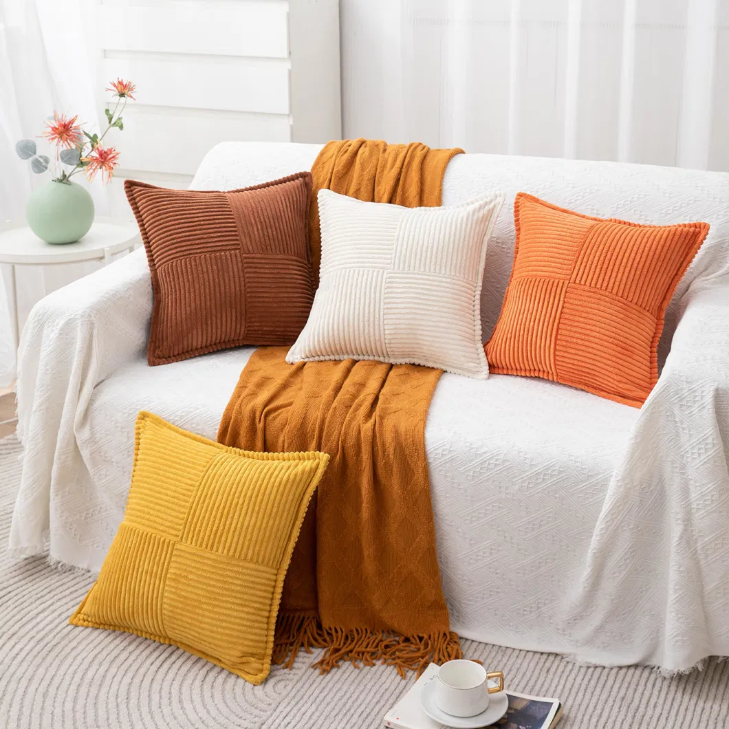 Solid Color Pillow Covers Home Decor Luxury Cushion Cover