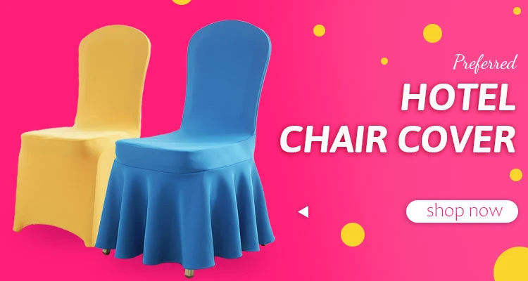 High Quality Spandex Solid Plain Chair Cover Hotel Wedding Banquet Elastic Chair Cover