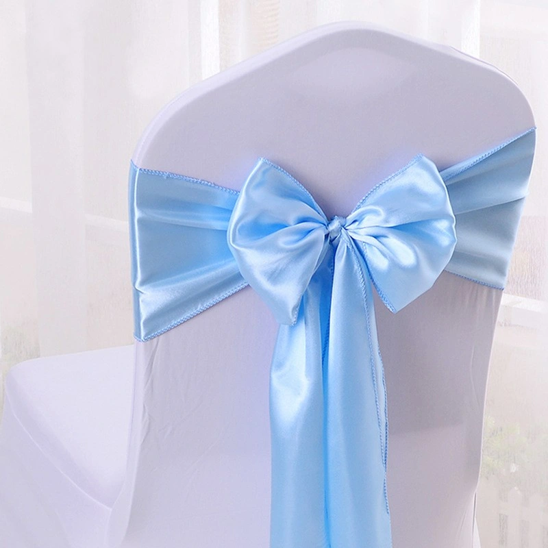 Wedding Party Satin Sheer Organza Chair Bow Tie Sashes