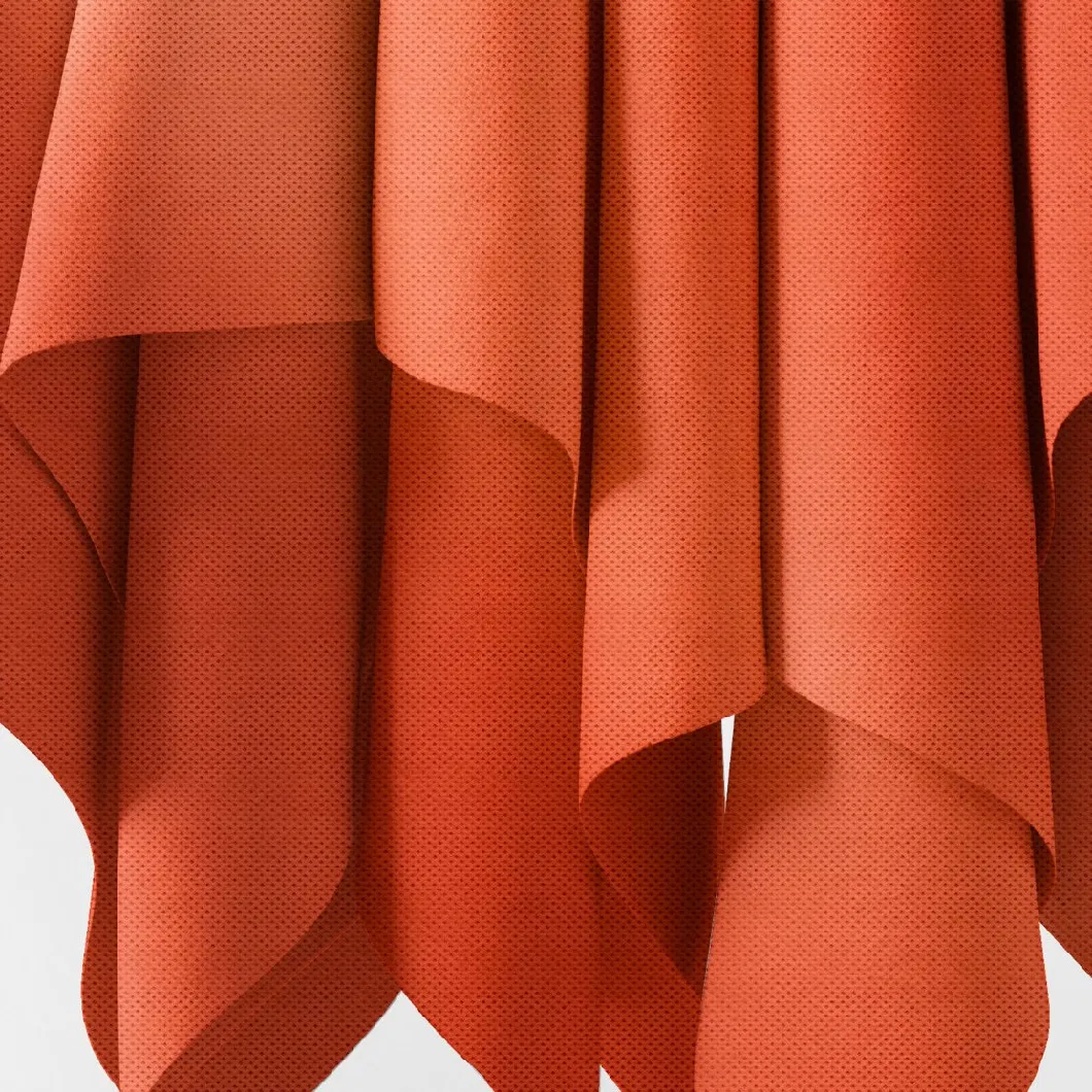 Orange Biodegradable PP Non Woven Cloth