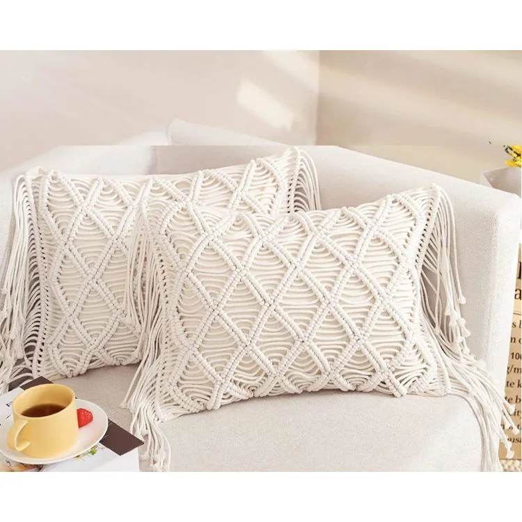 Comfy Square Pillow Cases for Bed Sofa Couch Bench