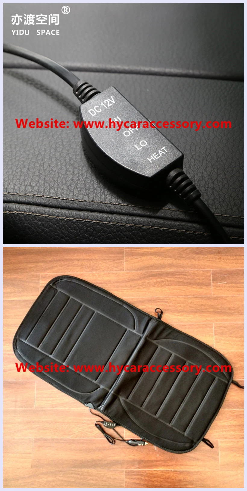 Wholesale 12V Black Universal Heated Car Seat Cover for Warmer