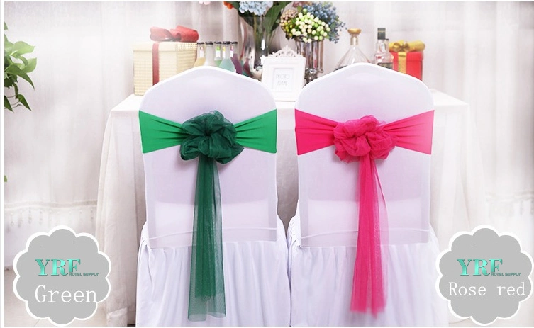 Wedding Spandex Lycra Chair Covers Elastic Chair Sash