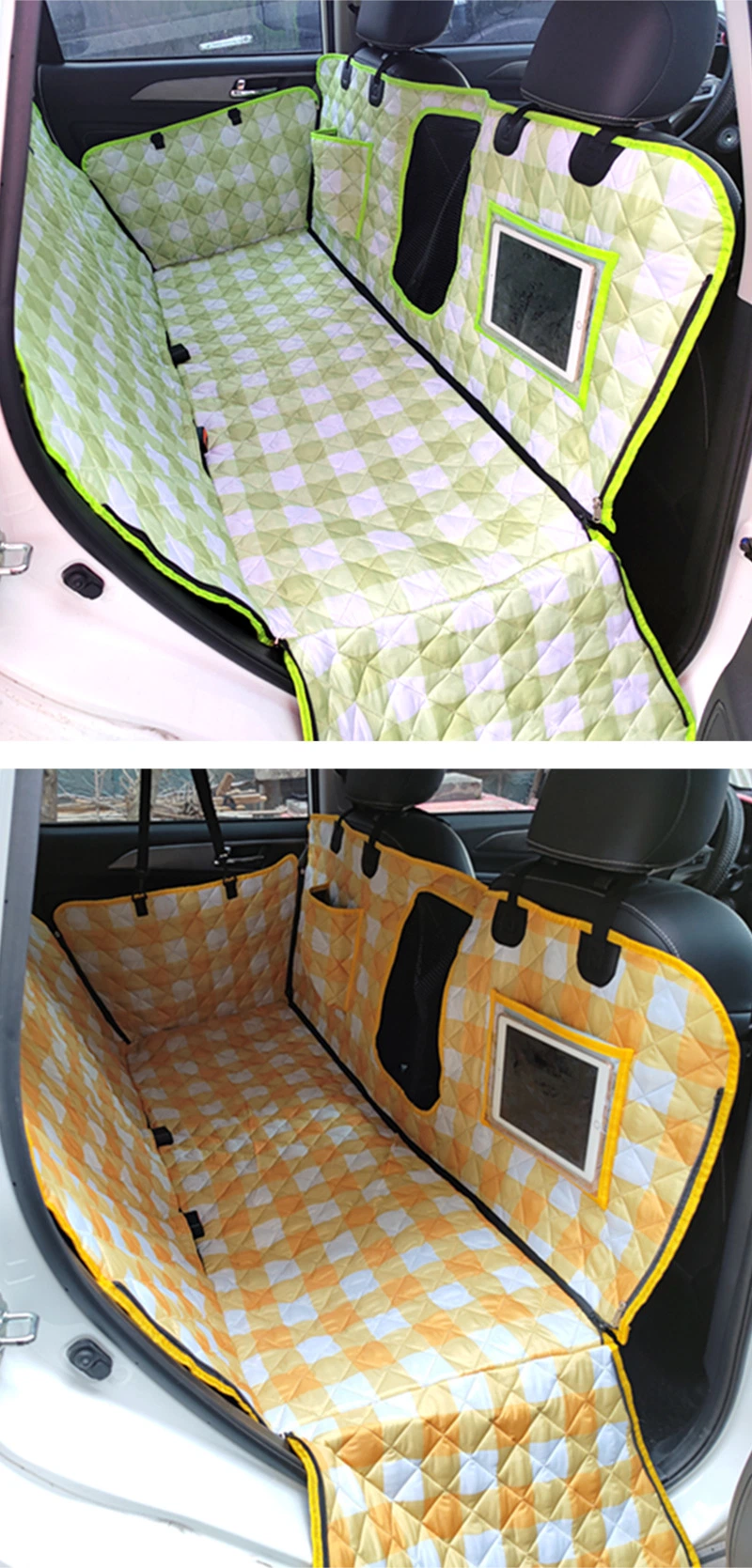 OEM Custom PVC Waterproof Durable Dog Car Cover Nonslip Car Seat Cover with Window for Dogs Pets Car