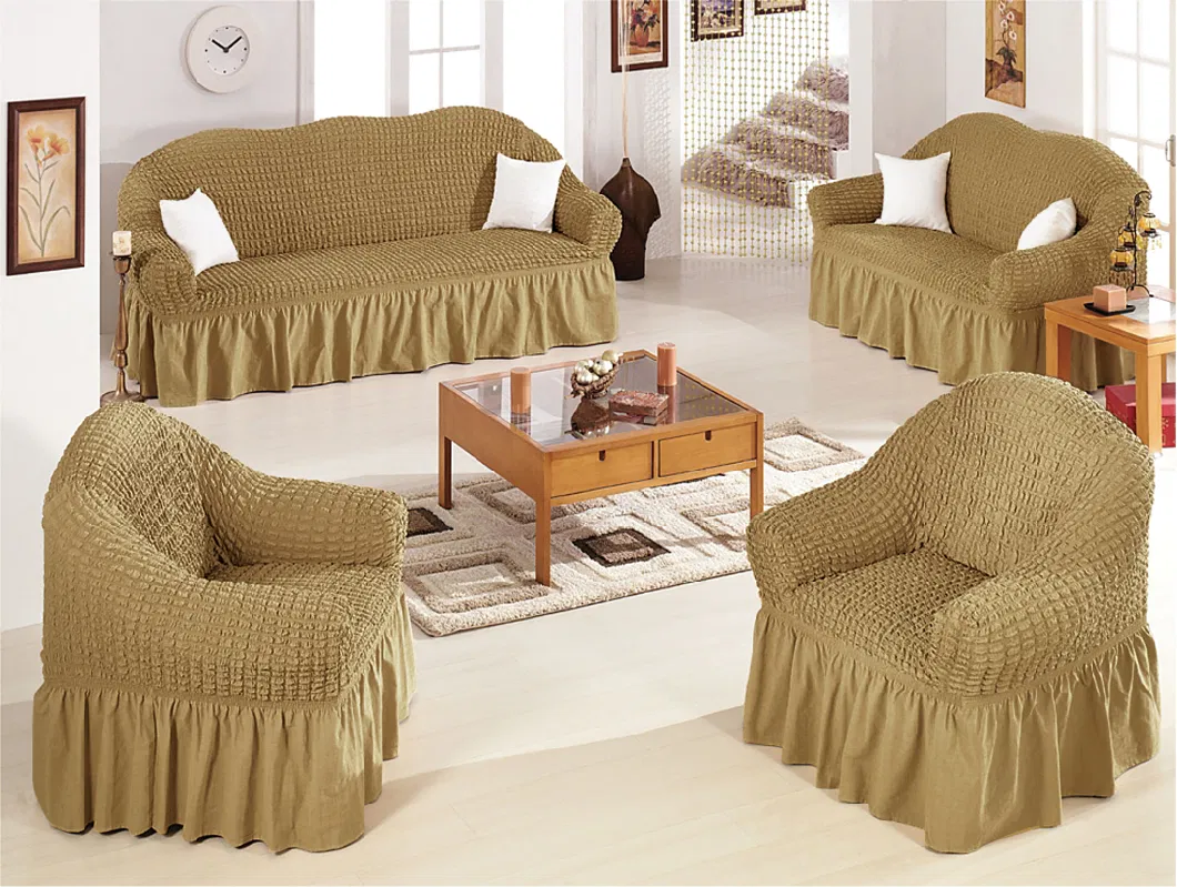 Supplier Three Linings of Furniture Elastic Couch Sofa Cover Stretch Slipcovers